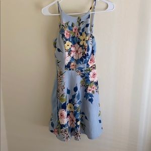 Light blue floral dress